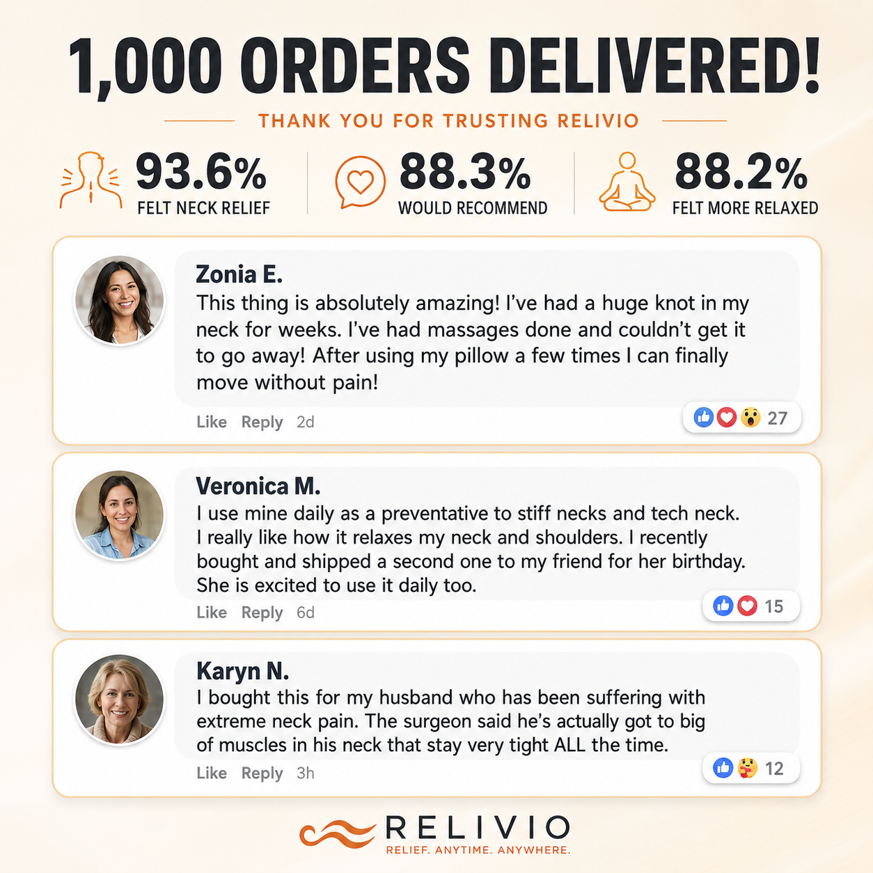 Relivio™ Neck Therapy Pillow