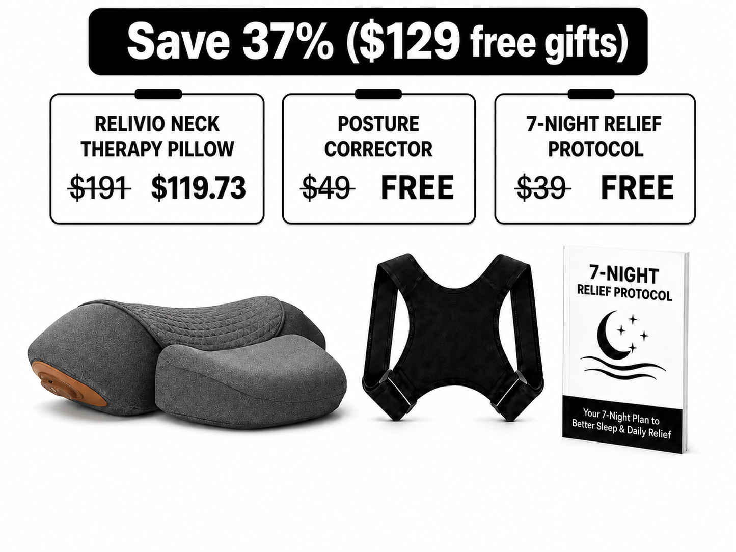 Relivio™ Neck Therapy Pillow